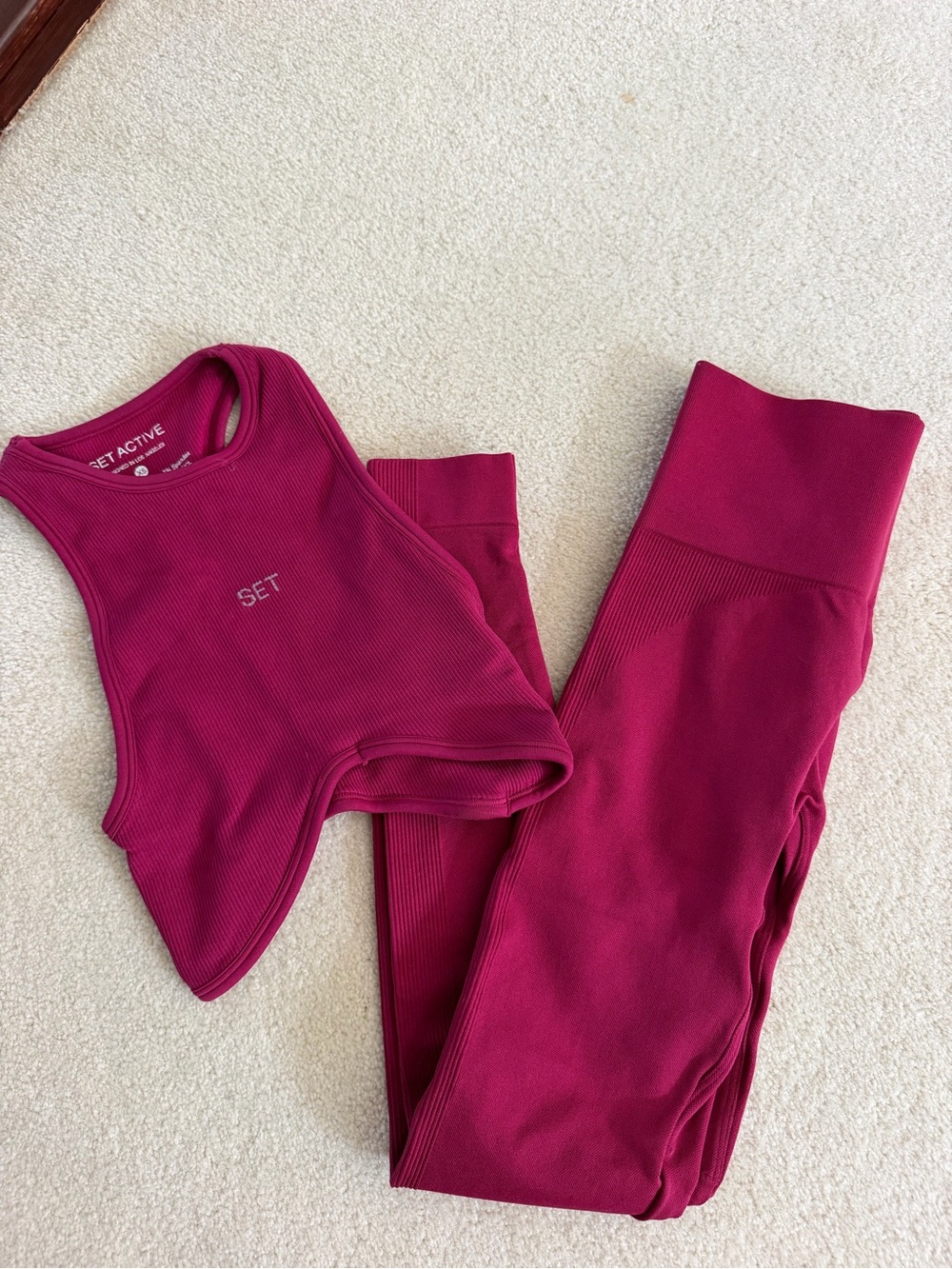 SET Active Sculptflex Ribbed Bra & High-Waist Leggings